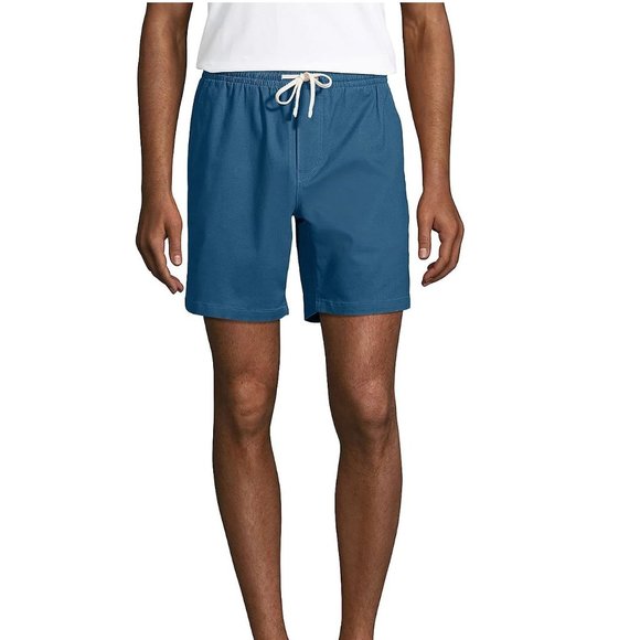 NWT Lands' End Men 7" Comfort Knockabout Evening Blue Deck Short XL $60 DD813 - Picture 1 of 5